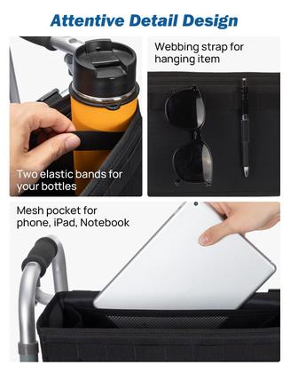 Imagem de Walker Basket JOYTUTUS para andador dobrável, idosos e andarilho