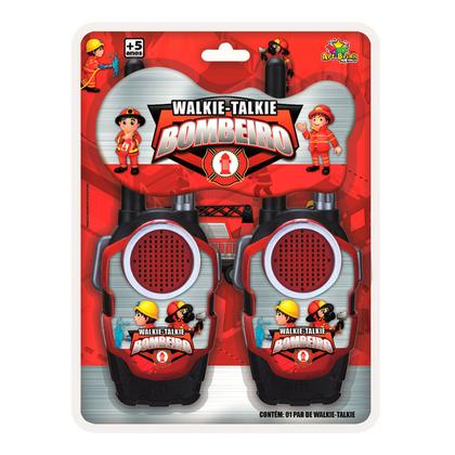 Imagem de Walkie Talk Rádio Comunicador Infantil Brinquedo Bombeiro