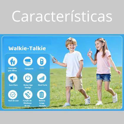 Imagem de Walkie Talkie Infantil Chamada De Vídeo Recarregável 300m