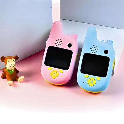 Imagem de Walkie Talkie Infantil Com Câmera Digital Para Crianças Azul