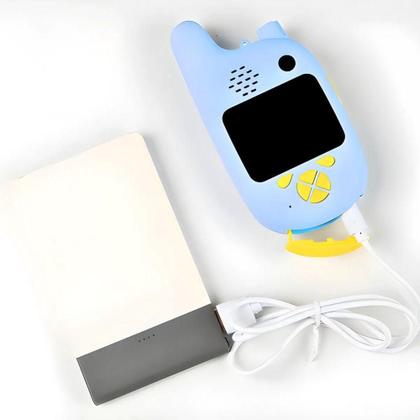 Imagem de Walkie Talkie Infantil Com Câmera Digital Para Crianças Azul