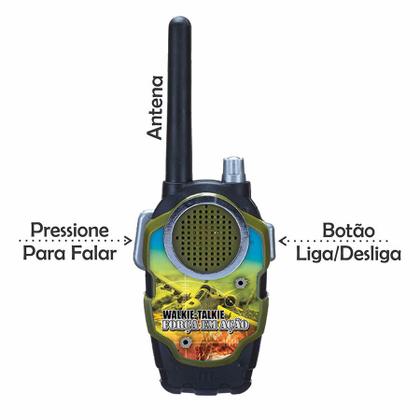 Imagem de Walkie Talkie Infantil Rádio Comunicador Brinquedo Força em Ação