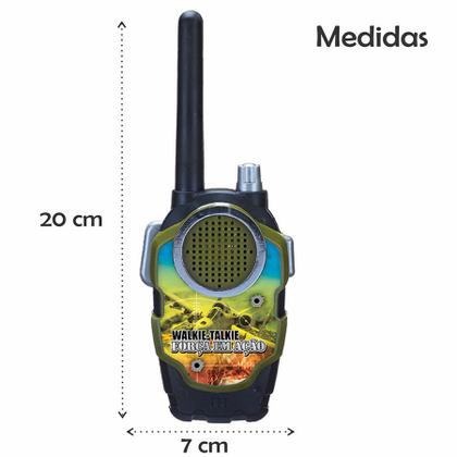 Imagem de Walkie Talkie Infantil Rádio Comunicador Brinquedo Força em Ação