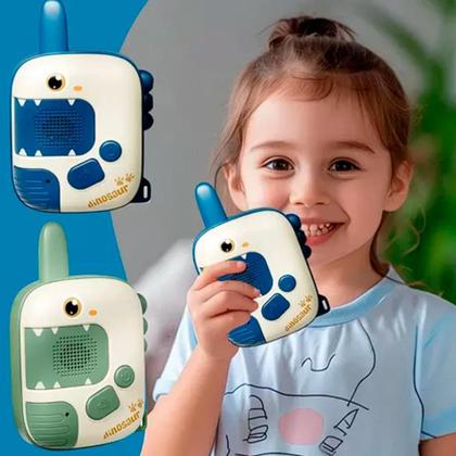 Walkie Talkie Rádio Comunicador Infantil Dinossauro Bf-666S