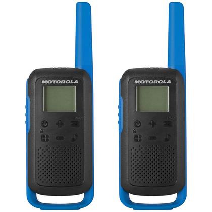 Imagem de Walkie Talkie Talkie Motorola T-270 - 40 KM - 22 Canais - Preto e Azul