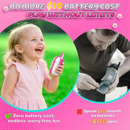 Imagem de Walkie Talkies comedyfun Recarregável Unicórnio para meninas de 3 a 8 anos