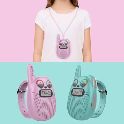 Imagem de Walkie Talkies QNIGLO recarregáveis para crianças de 3 a 14 anos