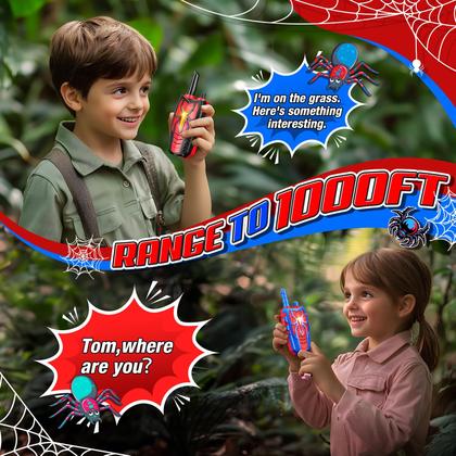 Imagem de Walkie Talkies Recarregáveis Webspidee para Crianças (3 a 10 anos) - Pacote com 2