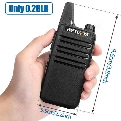 Imagem de Walkie Talkies Retevis RT22 recarregável de longo alcance (pacote com 4)