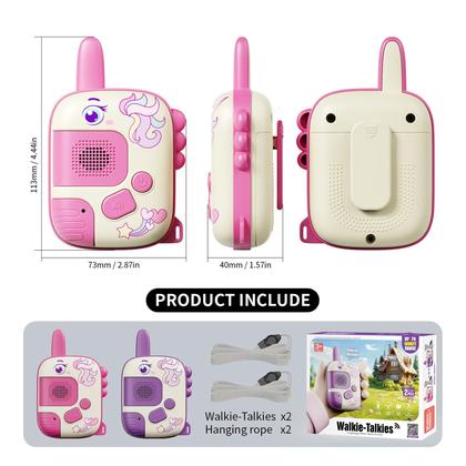 Imagem de Walkie Talkies Unicórnio para Meninas - Pacote com 2 - Brinquedo para Crianças de 3 a 10 Anos