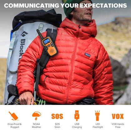 Imagem de Walkie Talkies Wishouse M9 Recarregáveis - Longo Alcance - Pacote com 4