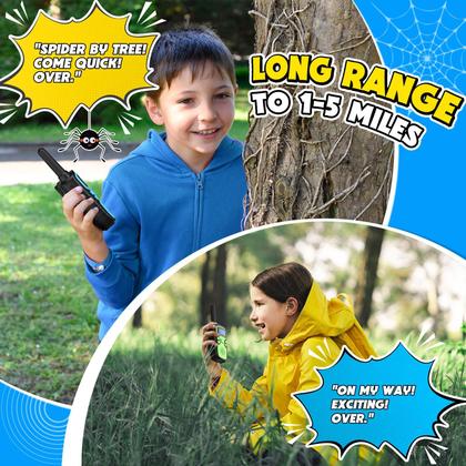 Imagem de Walkie Talkies Wishouse M9 recarregável para crianças, pacote com 4 unidades, de longo alcance