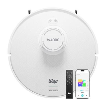Imagem de WAP Robô Aspirador de Pó WAP ROBOT W4000 Varre Passa Pano MOP Agenda Limpeza com Controle Remoto e APP 220V