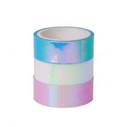 Imagem de Washi Tape Holográfica - 03 un - Tilibra