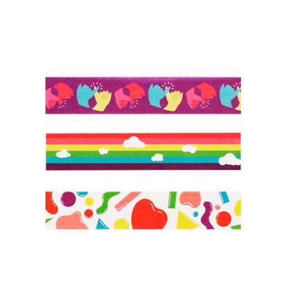 Imagem de Washi Tape Love is Love Abstrato com 3 - Jocar Office