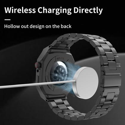 Imagem de Watch Case + Band DGYSG Luxury Alumnium para Apple S10 46 mm