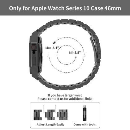 Imagem de Watch Case + Band DGYSG Luxury Alumnium para Apple S10 46 mm