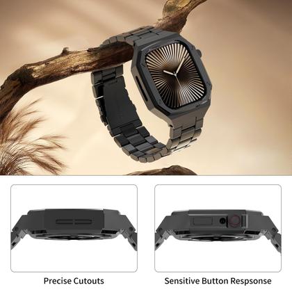 Imagem de Watch Case + Band DGYSG Luxury Alumnium para Apple S10 46 mm