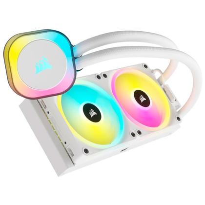 Imagem de Water Cooler Corsair Icue LINK H100I RGB White Aio 240MM P/ INTEL/AMD RGB Branco - CW-9061005-WW