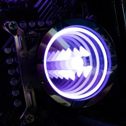 Imagem de Water Cooler Fortrek Breezy 240mm, Preto, ARGB, 2 Fans, AMD e Intel