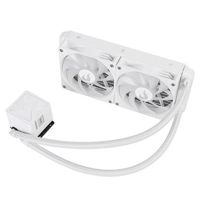 Imagem de Water Cooler Gamer Rise Mode Frost, ARGB Rainbow, 240mm, AMD e Intel, Branco - RM-WCZ-02-RBW