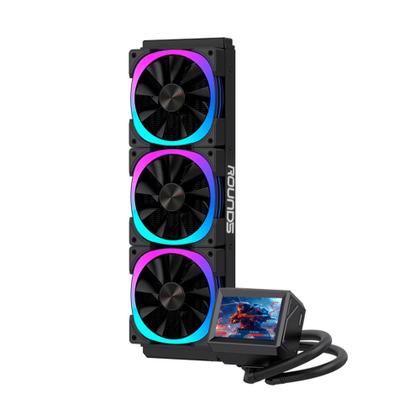 Imagem de Water Cooler Gamer Round5 Notus 360 ARGB Com Display Preto