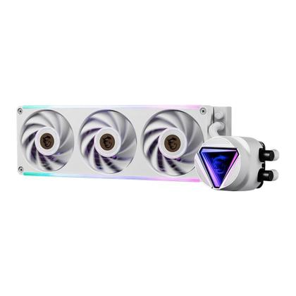 Imagem de Water Cooler MSI MAG Coreliquid C360 V2 WT, ARGB, 360mm, Intel e AMD, Branco - CLC360V2WT