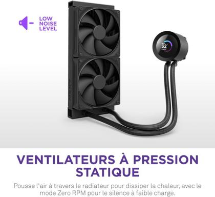Imagem de Water Cooler NZXT Kraken Plus 240 Preto com Tela LCD 240mm RL-KN240-B2