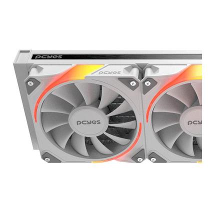 Imagem de Water Cooler PCYes Sangue Frio 3, ARGB, 360mm, AMD/Intel, Branco - ARGBSF3360WGBR