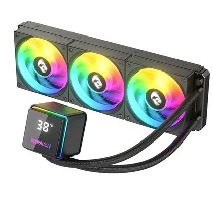 Imagem de Water cooler redragon argb 360mm amd/intel com display ccw-3017 preto
