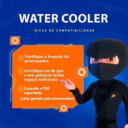 Imagem de Water Cooler Rise Mode Aura Frost Pro, ARGB, 120mm, AMD/Intel, Branco - RM-WCZ-05-ARGB