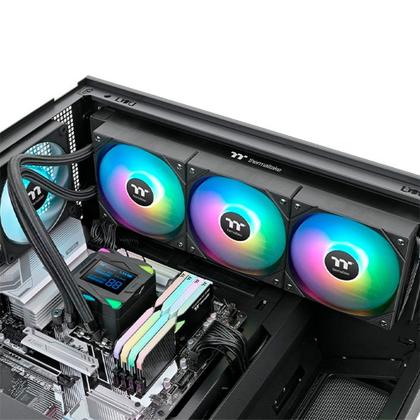 Imagem de Water Cooler Thermaltake LA 360-S ARGB Sync Edition-S, ARGB, 360mm, Multiplataforma AMD e Intel, Preto - CL-W462-PL12SW-A