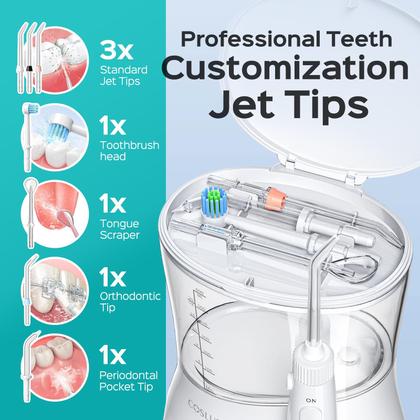 Imagem de Water Flosser COSLUS E1 600mL com 12 configurações de pressão