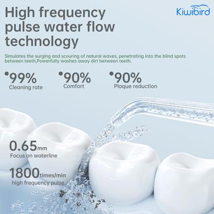 Imagem de Water Flosser KIWIBIRD Mini para viagens com luz UVC 230 ml roxa