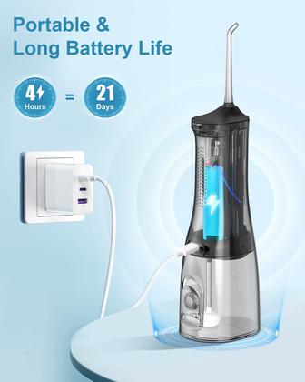 Imagem de Water Flosser Operan atualizado, 300 ml, sem fio, recarregável