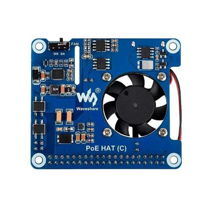 Imagem de Waveshare Poe Hat (C) Adaptador Para Raspberry Pi 3B+/4B
