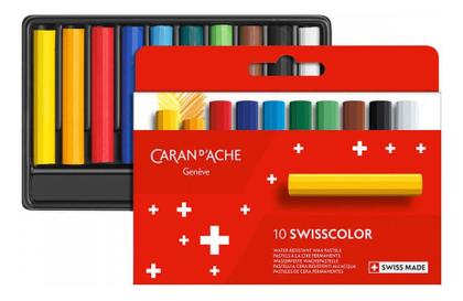 Imagem de Wax Pastel Swisscolor Caran D'ache 10 Cores