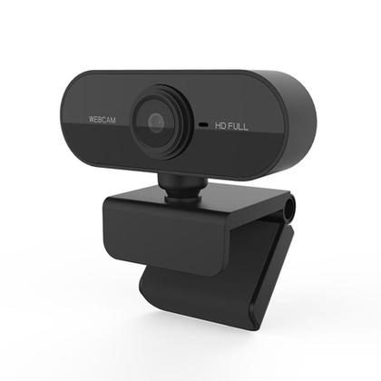 Imagem de Webcam 1080P com Microfone, Full HD, com foco automático rotativo de 360º para laptop/PC/Mac