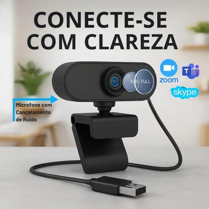 Imagem de Webcam 1080P Full Hd Câmera Computador Microfone Embutido - Envio Rápido