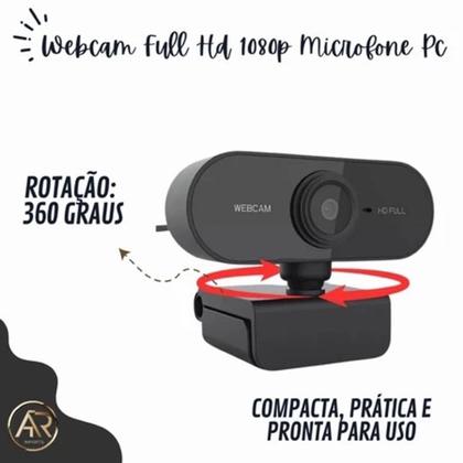 Imagem de Webcam 1080P Full Hd Câmera Computador Microfone Embutido - Envio Rápido