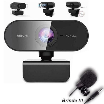 Imagem de Webcam 1080P - Home Office, Zoom, Meet, Com Microfone Lapela