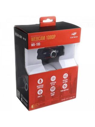 Imagem de Webcam C3Tech WB-100BK Full HD 1080P Preto
