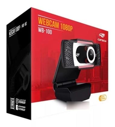 Imagem de Webcam C3Tech Wb-100Bk Resolucao Full Hd 1080P Usb 2.0