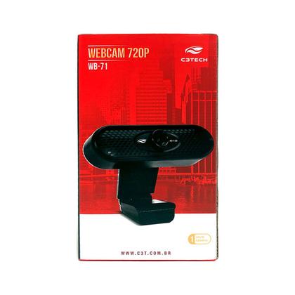 Imagem de WebCam C3Tech WB-71BK, Resolução HD 720p, USB 2.0, 1MP, 30 FPS, Microfone Embutido