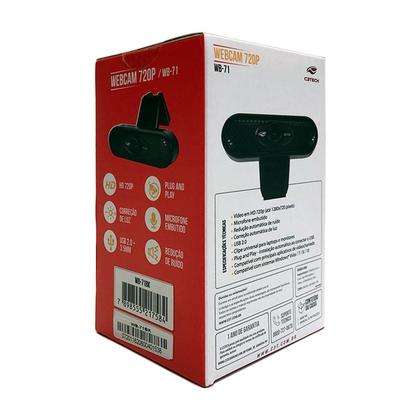 Imagem de Webcam C3Tech Wb-71Bk Resolução Hd 720P Usb 2.0 Microfone