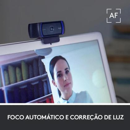 Imagem de Webcam C920s Pro Full Hd Com Microfone Embutido Logitech Cor Preto
