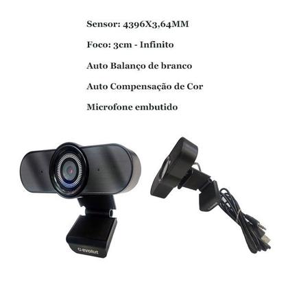 Imagem de Webcam Camera Com Microfone Evolute Eo-01 Usb Eyesight
