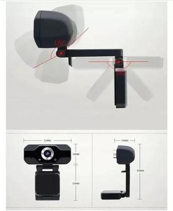 Imagem de Webcam câmera full hd 720p com microfone