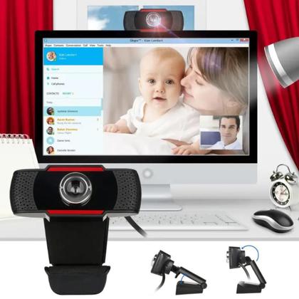 Imagem de Webcam Câmera Notebook Computador Microfone Usb Hd 1080p Home Ofice Teans Zoom Meet Hangouts