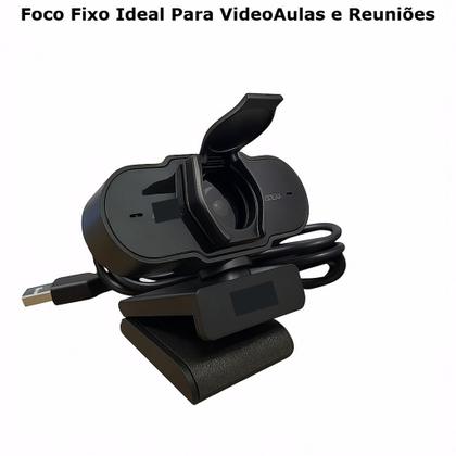 Imagem de Webcam Computadores Microfone Embutido Tampa De Privacidade Acessórios Home Office HD VideoChamadas